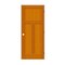 Trimlite 28"x80"x13/8" Fir 3Panel Mission Interior Shaker 71/4" LH Prehung Door Matte Black Hinges 2468fir8403LH10B714 - alternate 1